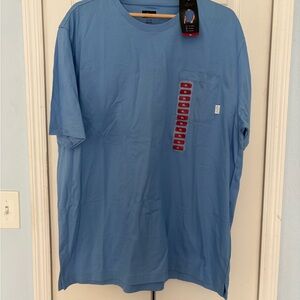Greg Norman Men's Pocket T-Shirt - Light Blue XL